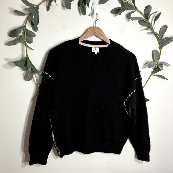 Sundry Black Crew Neck Sweater - Picture 1 of 5